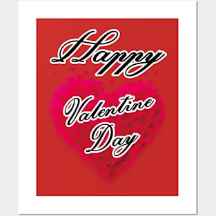 "Happy Valentine Day" Valentine Day Posters and Art